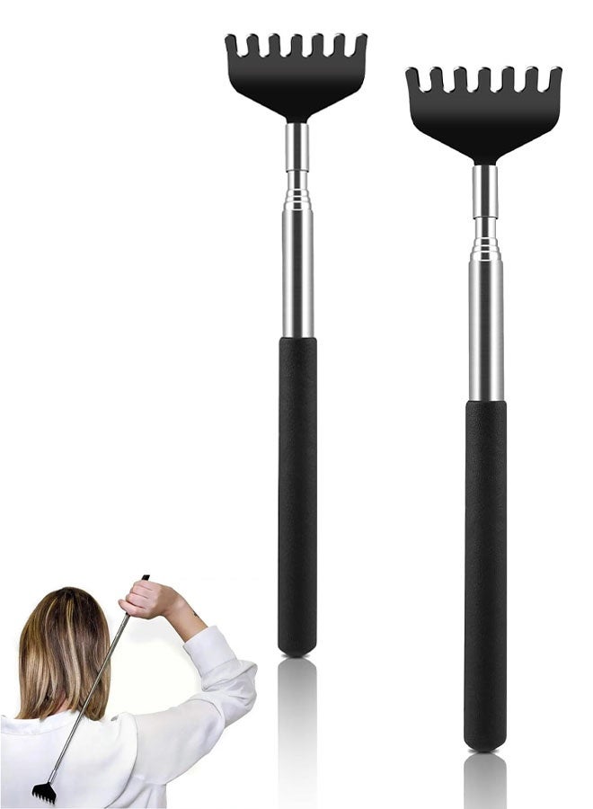 2Pack Back Scratcher for Men Women, Stocking Stuffers White Elephant Gifts for Adults, Game Prizes for Adults, Extendable Bulk Back Massager Tool for Thanksgiving Birthday Idea Gifts - Image 1